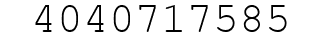 Number 4040717585.