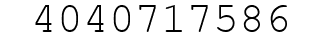 Number 4040717586.