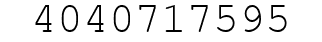 Number 4040717595.