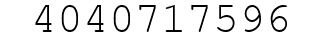 Number 4040717596.