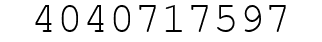 Number 4040717597.