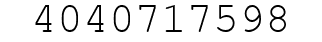 Number 4040717598.