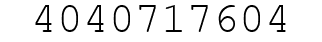 Number 4040717604.