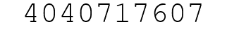 Number 4040717607.