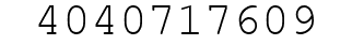 Number 4040717609.