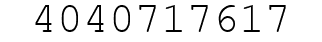 Number 4040717617.