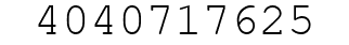 Number 4040717625.