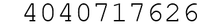 Number 4040717626.