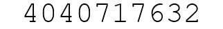 Number 4040717632.