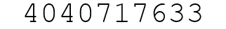 Number 4040717633.