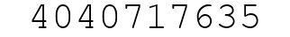 Number 4040717635.