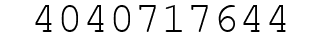 Number 4040717644.