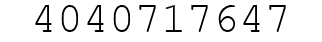 Number 4040717647.