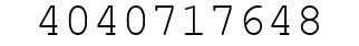 Number 4040717648.