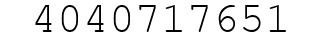 Number 4040717651.