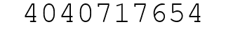 Number 4040717654.
