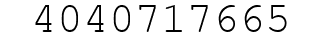 Number 4040717665.
