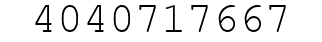 Number 4040717667.