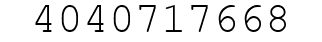 Number 4040717668.