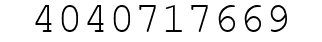 Number 4040717669.