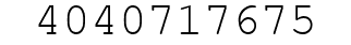 Number 4040717675.