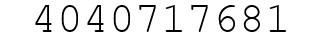 Number 4040717681.