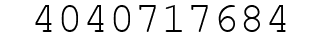 Number 4040717684.