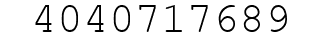 Number 4040717689.