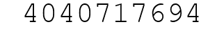 Number 4040717694.