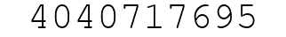 Number 4040717695.
