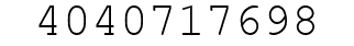 Number 4040717698.