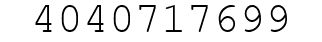 Number 4040717699.