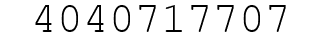 Number 4040717707.