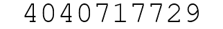 Number 4040717729.