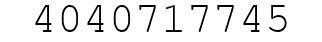 Number 4040717745.
