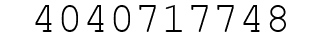Number 4040717748.