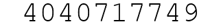 Number 4040717749.