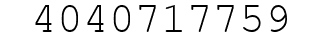 Number 4040717759.