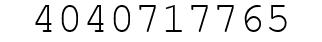 Number 4040717765.