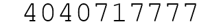 Number 4040717777.