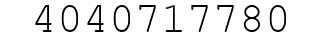Number 4040717780.