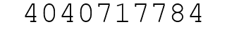 Number 4040717784.