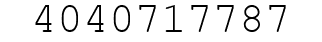 Number 4040717787.