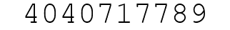 Number 4040717789.