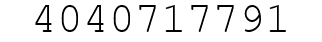 Number 4040717791.