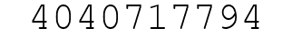 Number 4040717794.