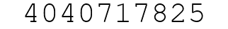 Number 4040717825.