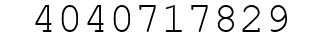 Number 4040717829.