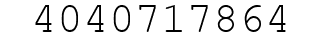 Number 4040717864.