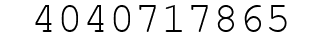 Number 4040717865.
